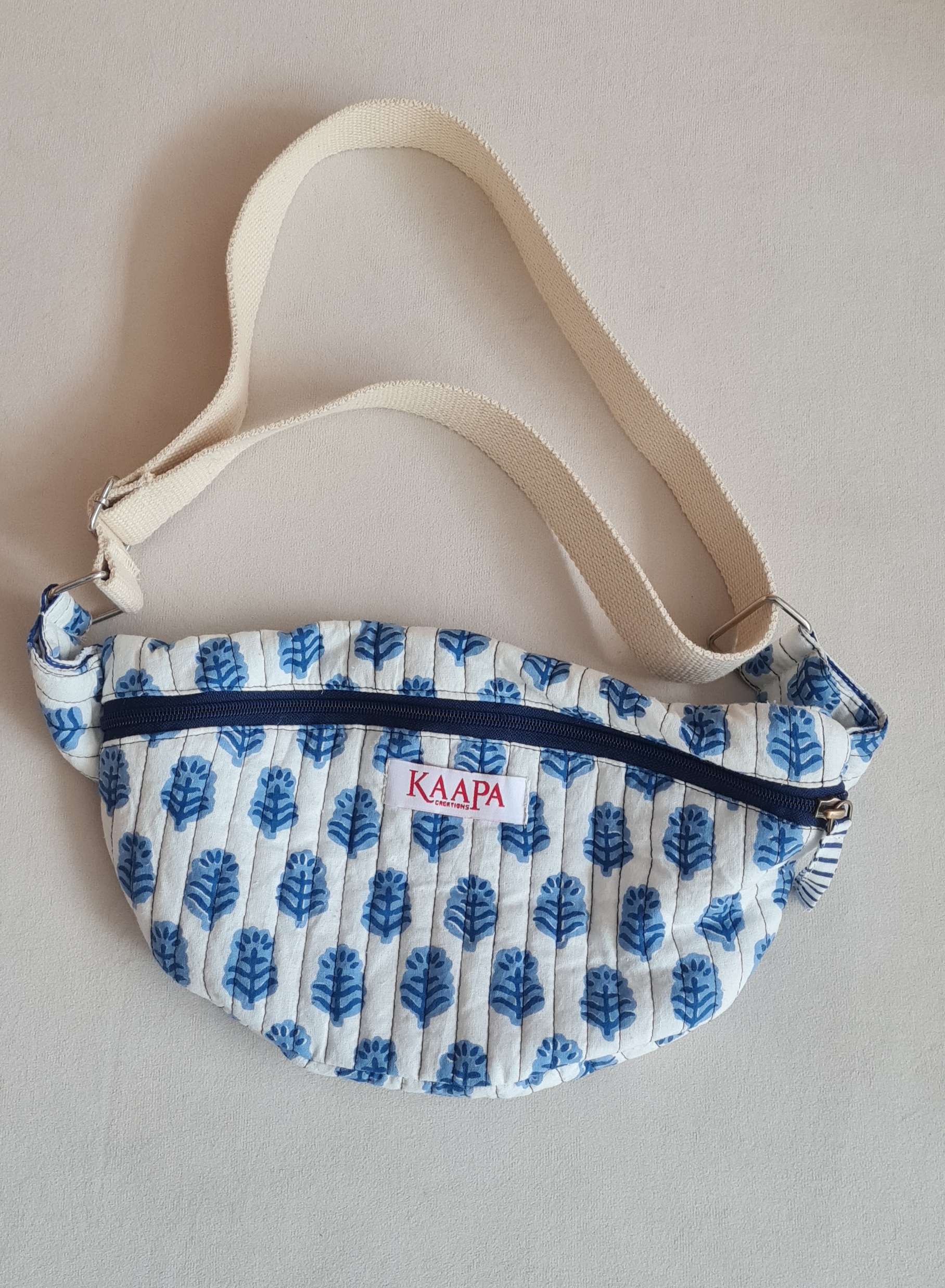 Blue Flower Fanny Bag 1 Blue Flower Fanny Bag