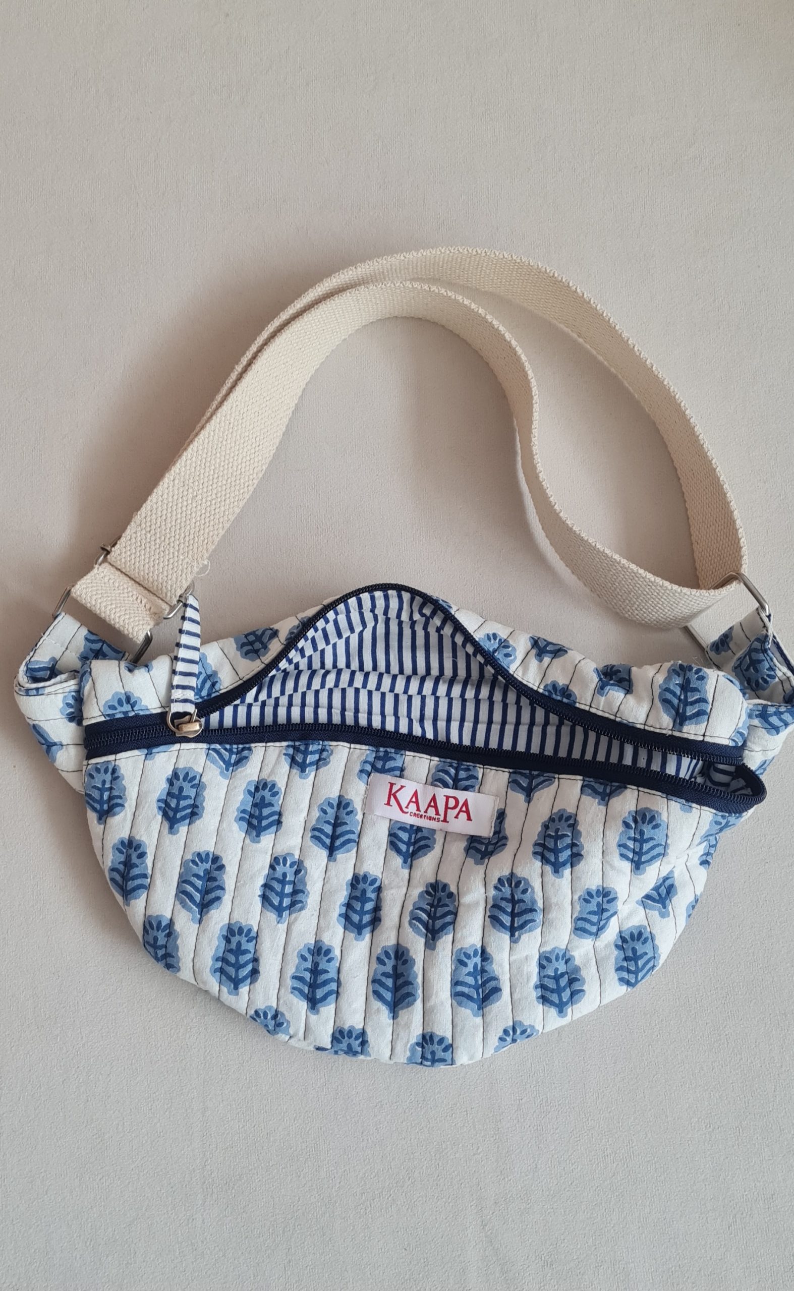 Blue Flower Fanny Bag 3 Blue Flower Fanny Bag - Image 3