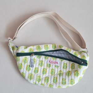 Green Flower Fanny Bag
