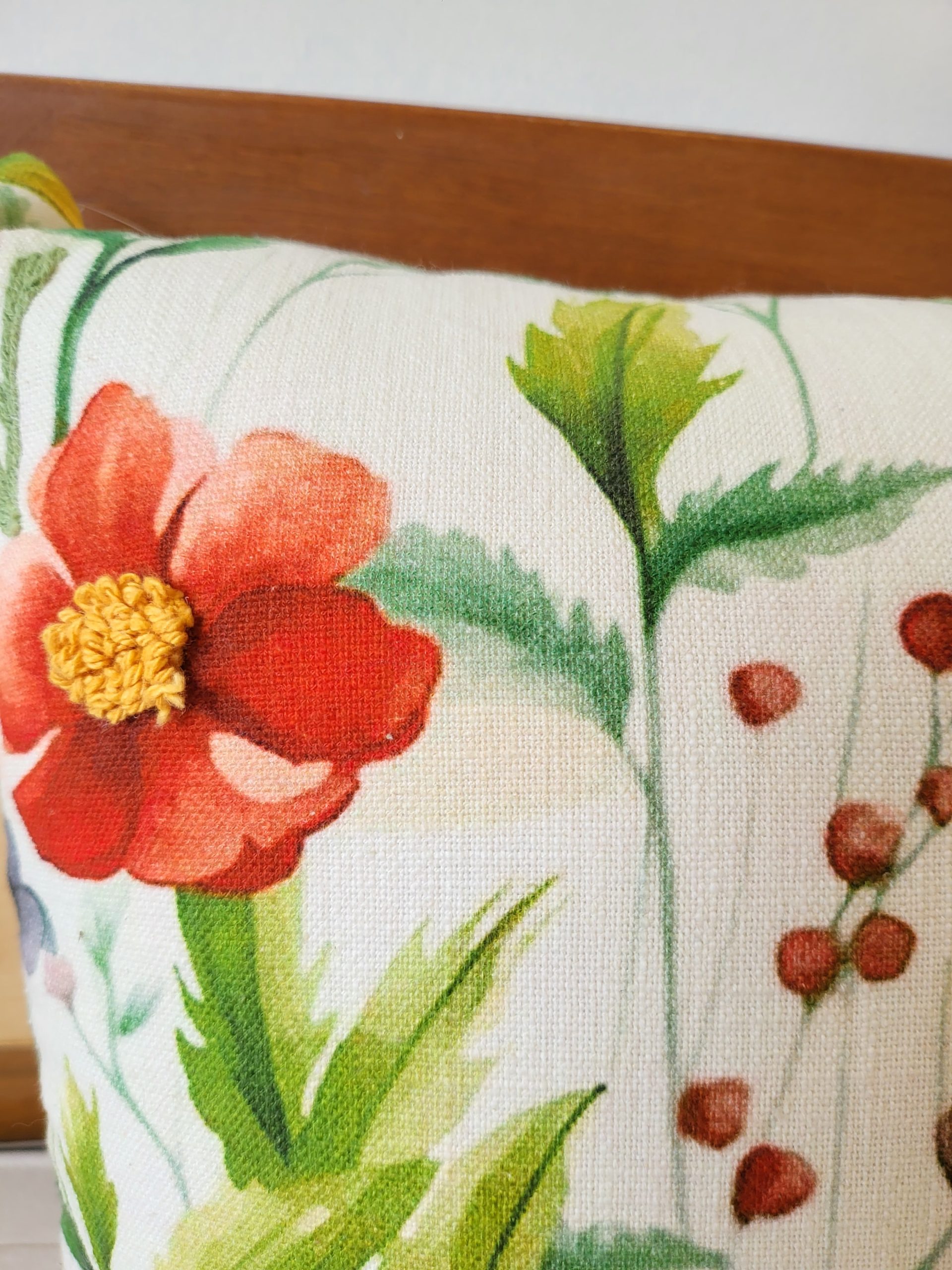 Botanical Premium Embriodery Tufted Cushion (18"x18") 4 Botanical Premium Embriodery Tufted Cushion (18"x18") - Image 4