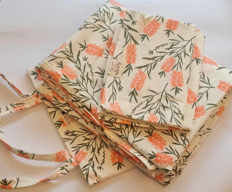 Pink And Green Comb Cotton Printed Bedshseet With Bag 6 Pink And Green Comb Cotton Printed Bedshseet With Bag - Image 6