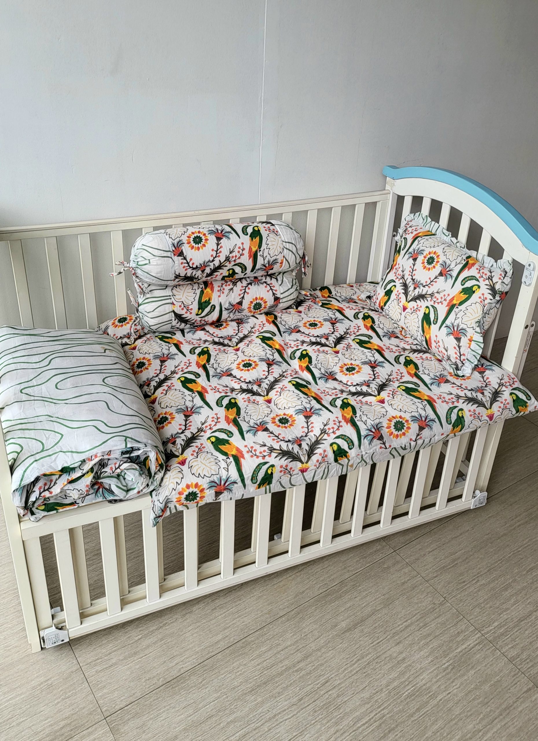 Parrot Set Of 5pcs Baby Bedding Set 3 Parrot Set Of 5pcs Baby Bedding Set - Image 3