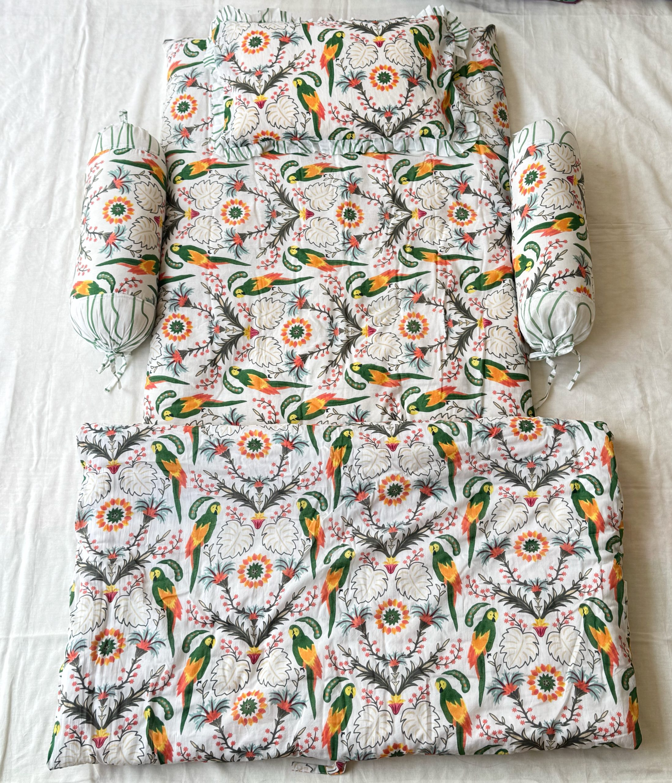 Parrot Set Of 5pcs Baby Bedding Set 1 Parrot Set Of 5pcs Baby Bedding Set