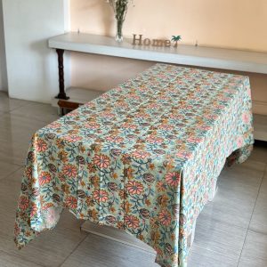 Floral Print Cotton Table/Bed Cover