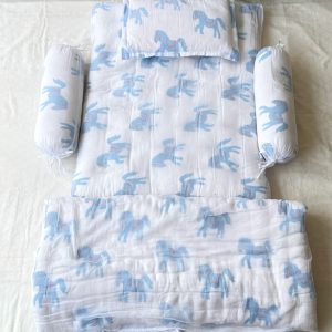 Horse Print 5pcs Baby Bedding Set