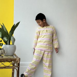 Yellow Lining Kids Cotton Pyjama/Pajama Sets