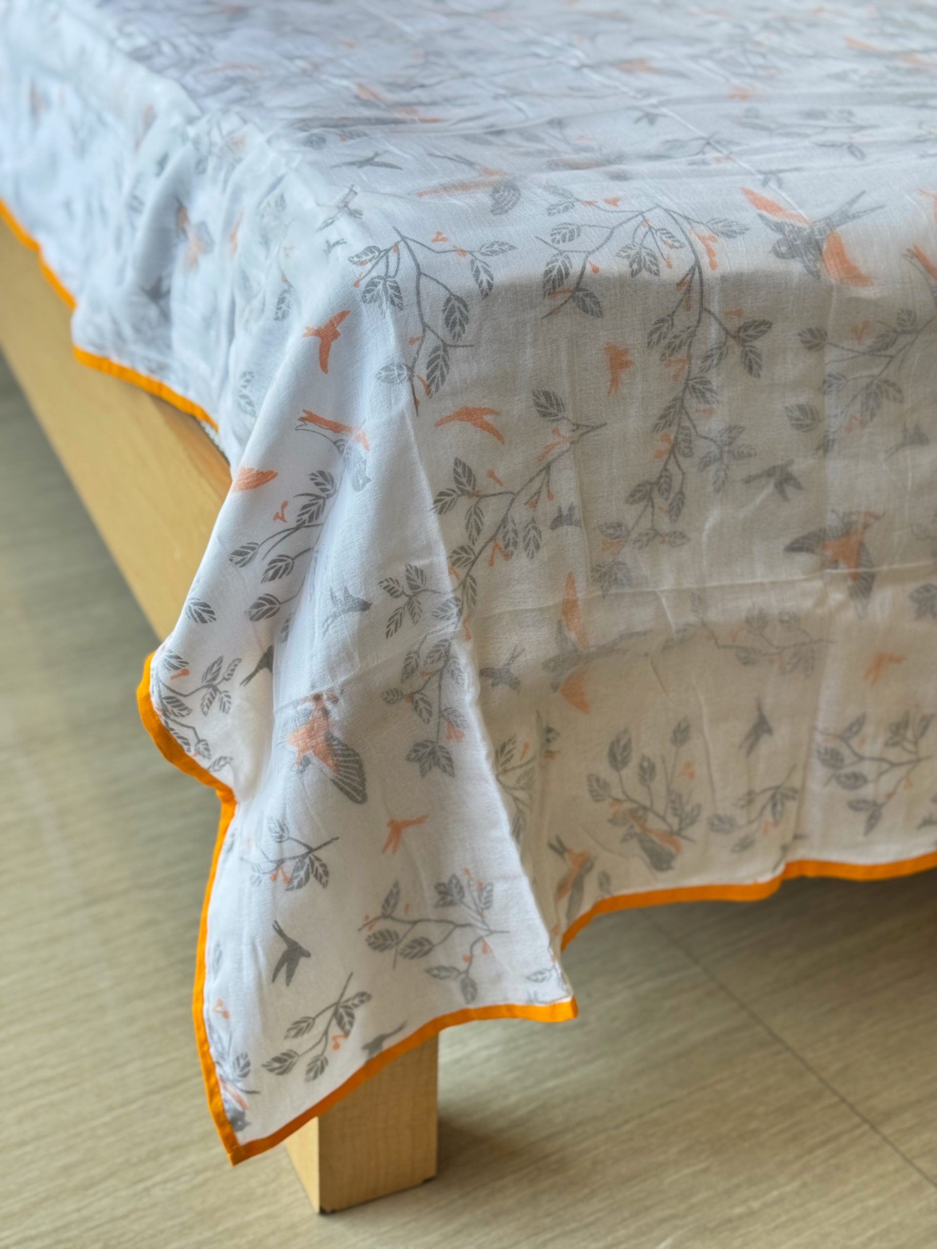 Orange Bird Three Layer XL Size Malmal Blanket With Bag 3 Orange Bird Three Layer XL Size Malmal Blanket With Bag - Image 3