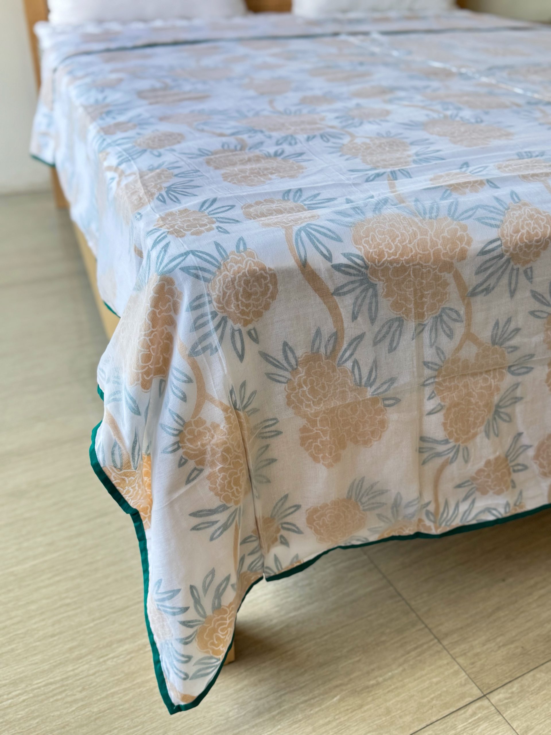 Yellow Laliguras Three Layer XL Size Malmal Blanket With Bag 2 Yellow Laliguras Three Layer XL Size Malmal Blanket With Bag - Image 2