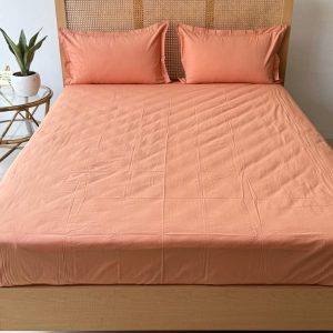Sienna Solid 300 TC Cotton Bedsheet