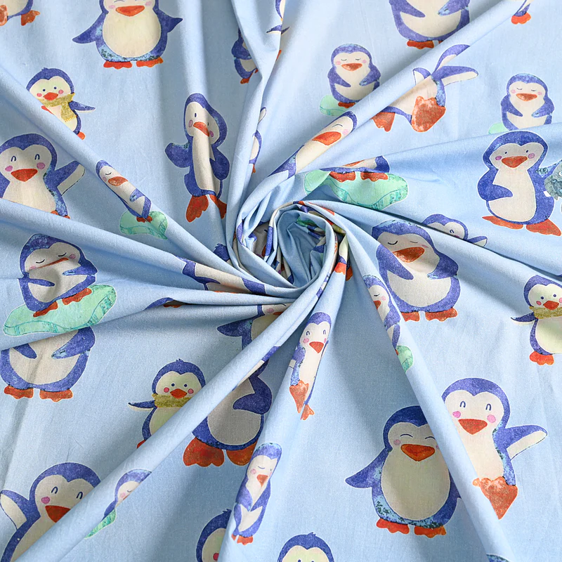 Blue Penguin Pure Cotton Kids Bedsheet 6 Blue Penguin Pure Cotton Kids Bedsheet - Image 6