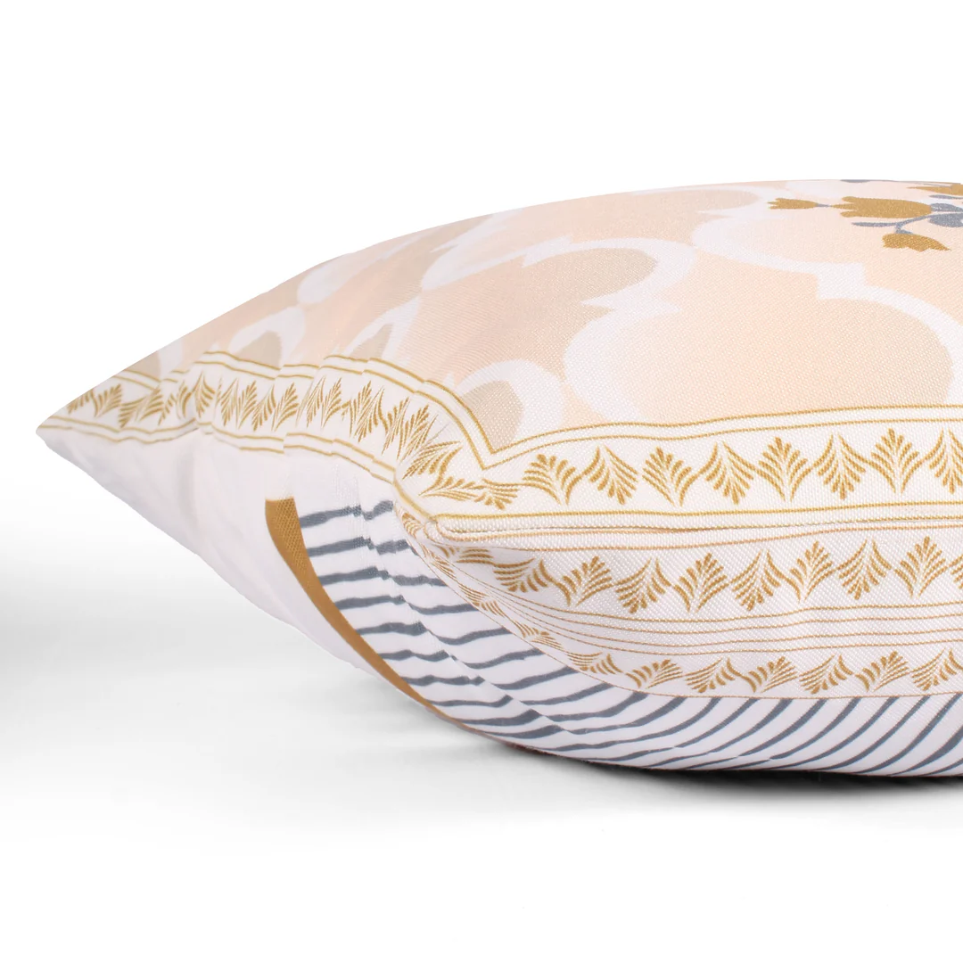 Golden Flower Set Of 5 Cushion Cover Only 6 Golden Flower Set Of 5 Cushion Cover Only - Image 6
