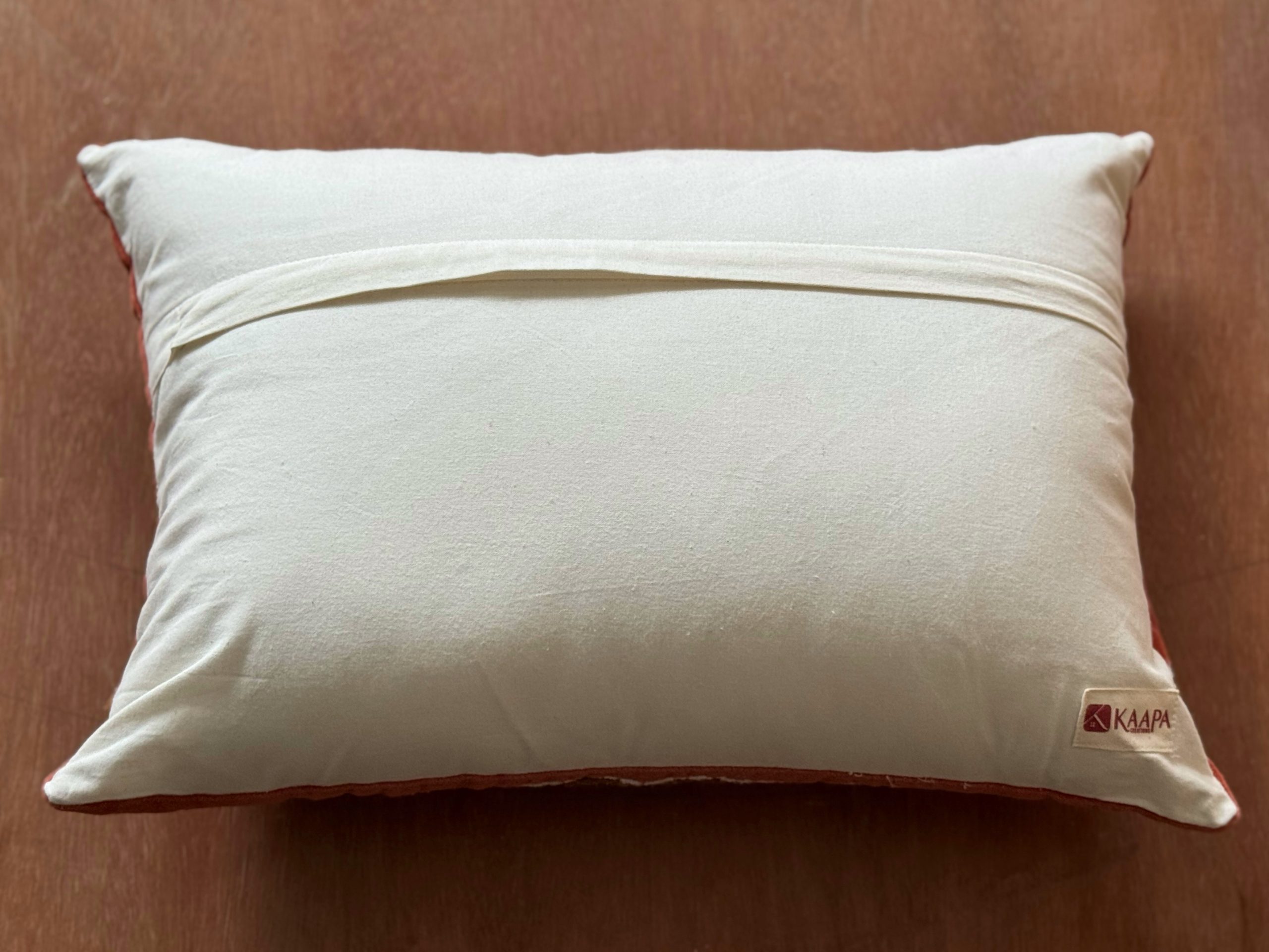 Brown Base Embroidery Cushion Cover (14 x 20 inch) 4 Brown Base Embroidery Cushion Cover (14 x 20 inch) - Image 4