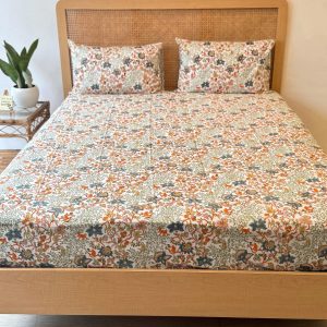Monkey Printed Cotton Bedsheet