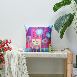 Flower Satin Cushion (16 x 16 inch)