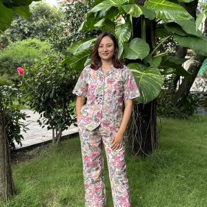 Holy Flower Cotton Pyjama/Pajama Sets