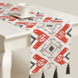 Hawa Mahal 100% Cotton Multicoloured 4/6 Seater Table Runner