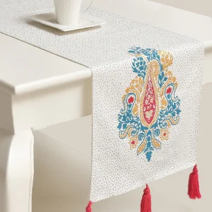 Rounak 100% Cotton Multicoloured 4/6 Seater Table Runner