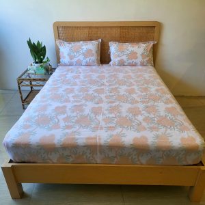 Yellow Laliguras Two Layer Malmal Bedsheet