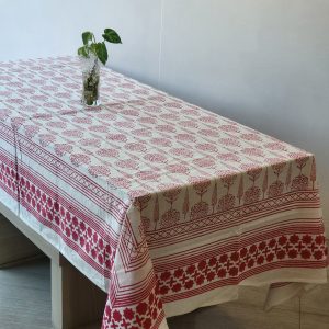 Pink Tree Cotton Table/Bed Cover