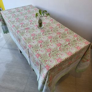 Green Leaves Cotton Table/Bed Cover