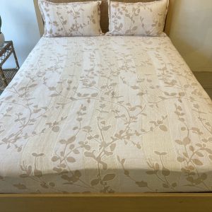 Cream Velvet Fitted/Elastic Bedsheet