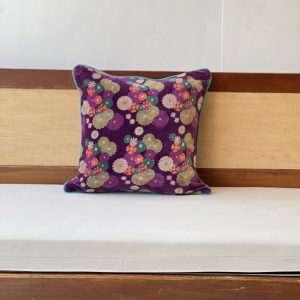 Purple Base Premium Velvet Cushion (18 x 18 inch)