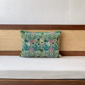 Green Base Premium Velvet Cushion (14 x 20 inch)