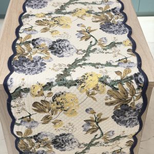 Yellow Flower Reversible Quilted Table Runner