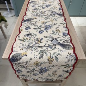 Blue Bird Reversible Quilted Table Runner