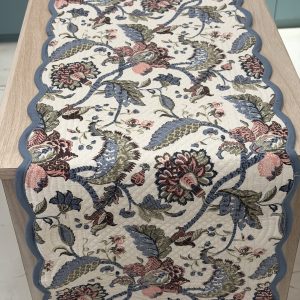 Light Grey Reversible Quilted Table Runner