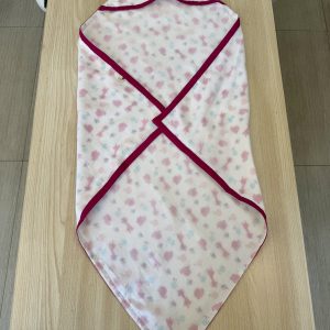 Pink Giraffe Three Layer Malmal Baby Wrapper